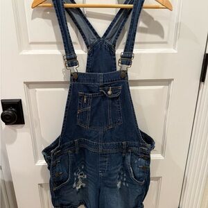 LEI Blue Denim Overalls